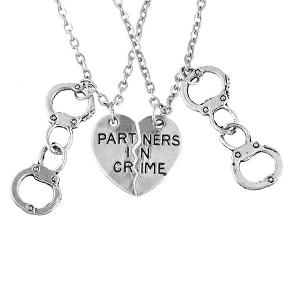 NWT! Set of Partners in Crime Necklaces-Couple/BFF - Picture 5 of 8